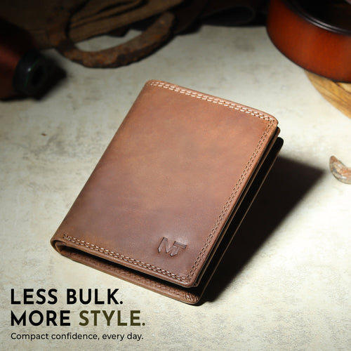 Buffalo Leather Men's Wallet - Vertical - Che Cose Belle