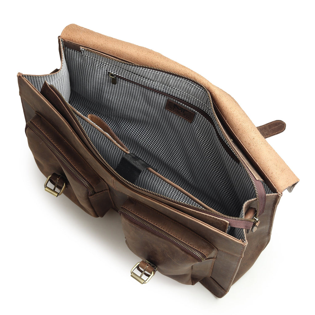 Buffalo Leather Messenger Bag - Che Cose Belle
