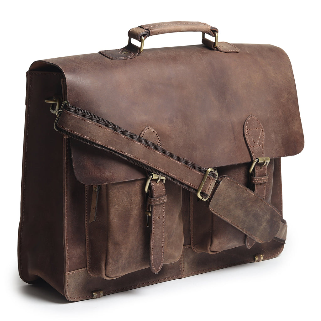Buffalo Leather Messenger Bag - Che Cose Belle