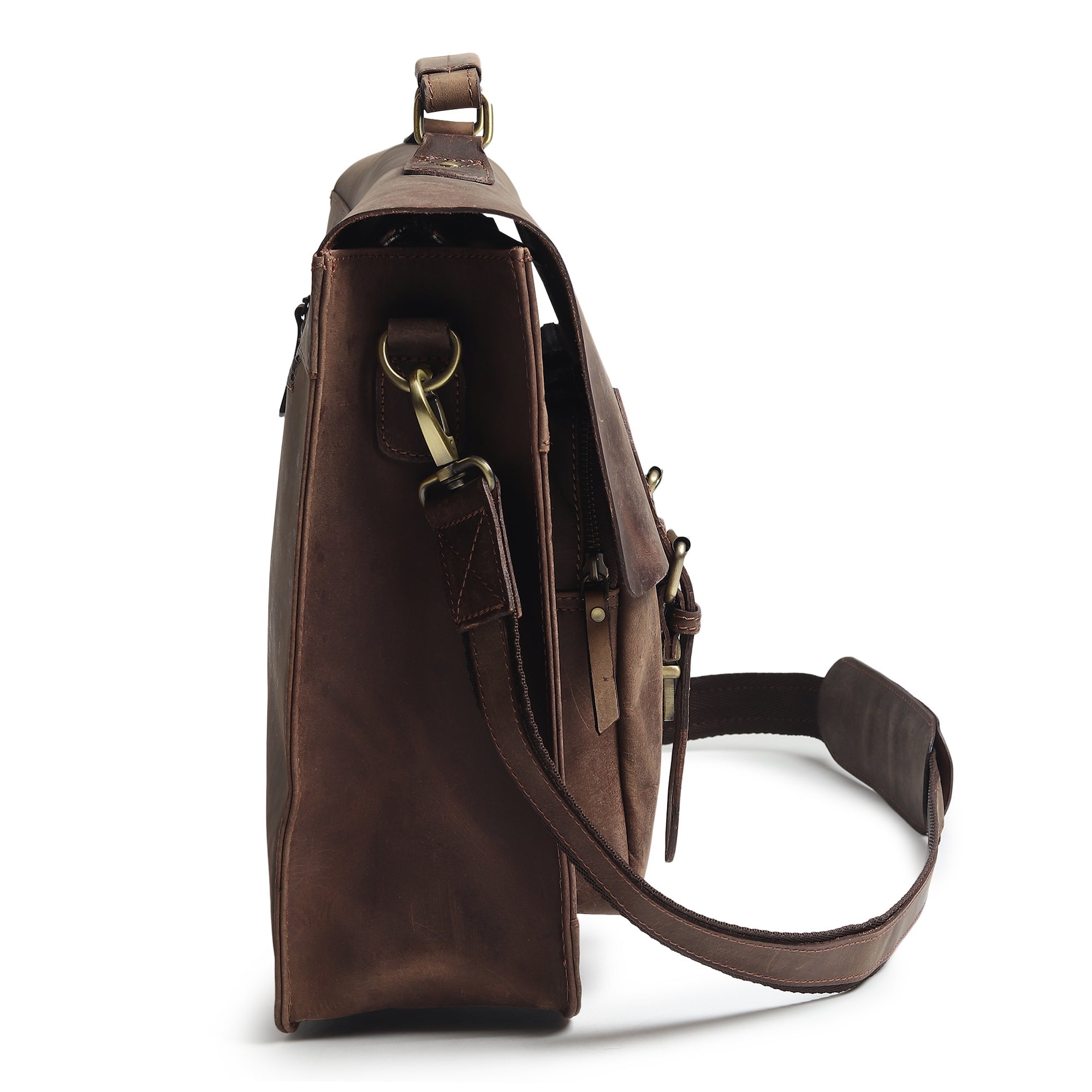 Buffalo Leather Messenger Bag - Che Cose Belle