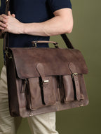 Buffalo Leather Messenger Bag - Che Cose Belle