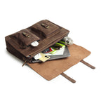 Buffalo Leather Messenger Bag - Che Cose Belle