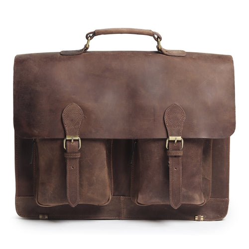 Buffalo Leather Messenger Bag - Che Cose Belle