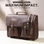 Buffalo Leather Messenger Bag - Che Cose Belle