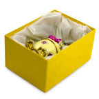 Bunny in the Easter Egg Metal Trinket Box Figurine - Che Cose Belle