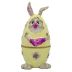 Bunny in the Easter Egg Metal Trinket Box Figurine - Che Cose Belle