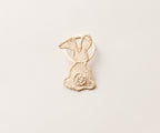 Bunny Napkin Ring – 3.5” Handwoven Iraca Palm – Artisan Spring Table Decor from Peru - Che Cose Belle