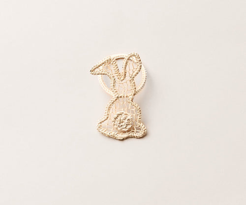 Bunny Napkin Ring – 3.5” Handwoven Iraca Palm – Artisan Spring Table Decor from Peru - Che Cose Belle