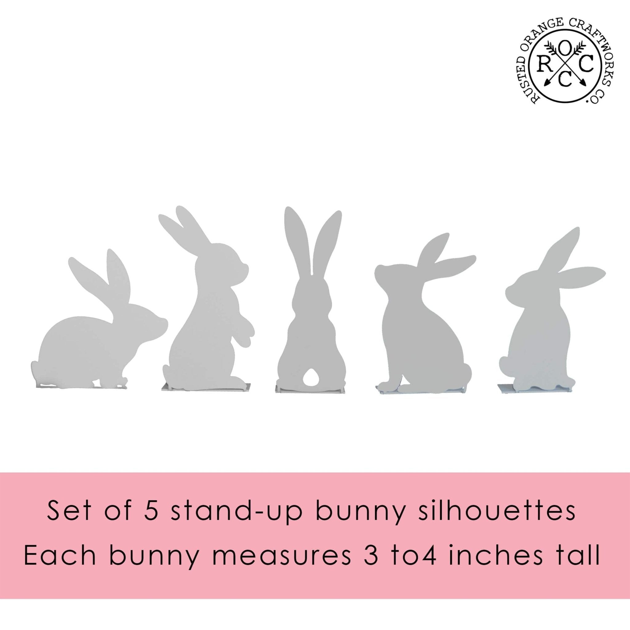 Bunny Poses Mini Silhouette Set - Adorable Stand - Up Bunny Set – Perfect for Easter & Spring! - Che Cose Belle