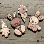 Bunny Wood Magnet Set - Che Cose Belle