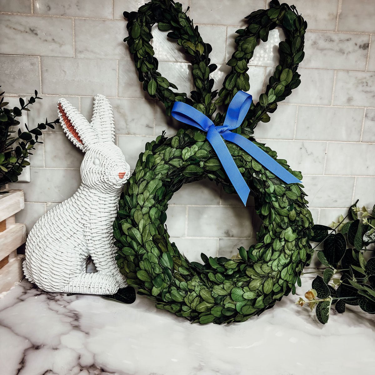 Bunny Wreath Boxwood - Che Cose Belle