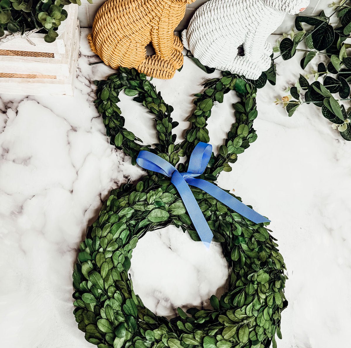 Bunny Wreath Boxwood - Che Cose Belle