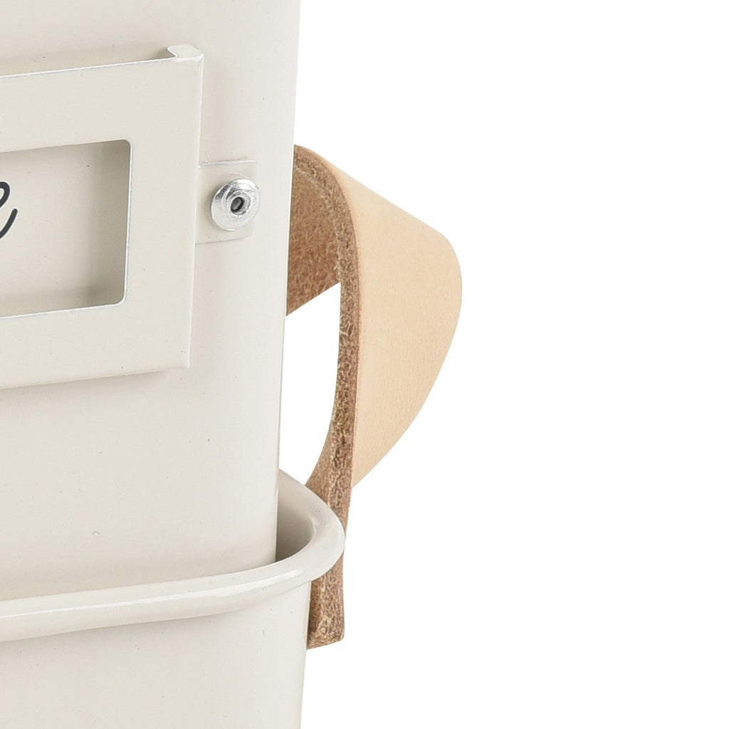 Burgon & Ball® 3 Herb Pots with Leather Handled Tray, Stone - Che Cose Belle
