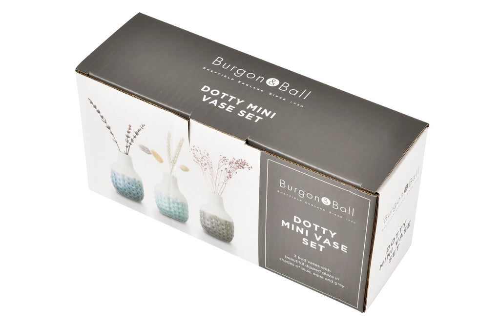Burgon & Ball® Dotty Mini Vase Trio Set - Che Cose Belle