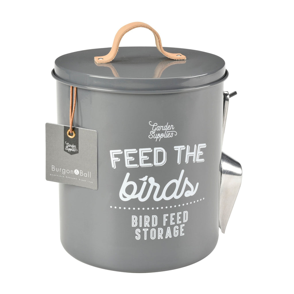 Burgon & Ball® Feed the Birds Tin, Charcoal - Che Cose Belle