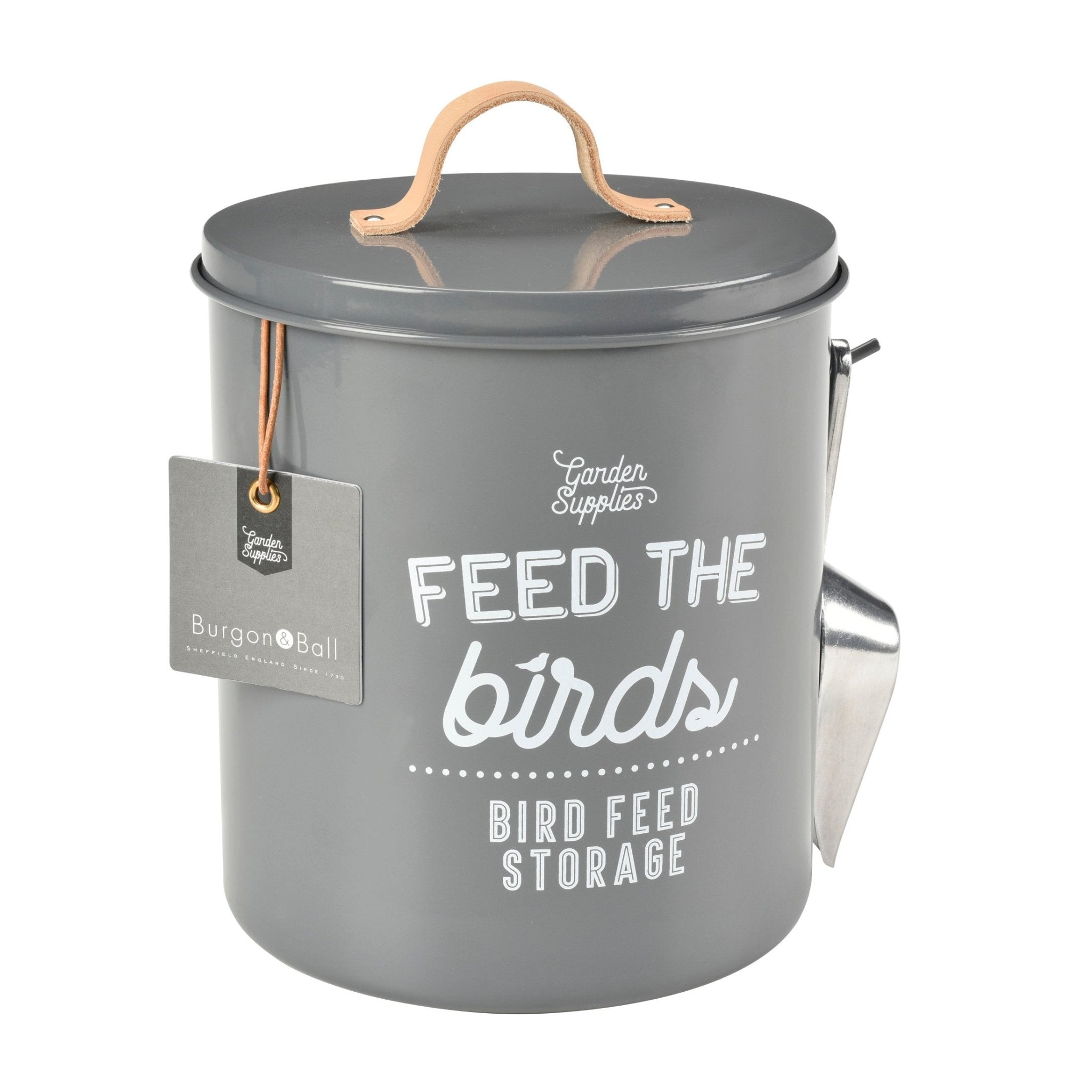 Burgon & Ball® Feed the Birds Tin, Charcoal - Che Cose Belle