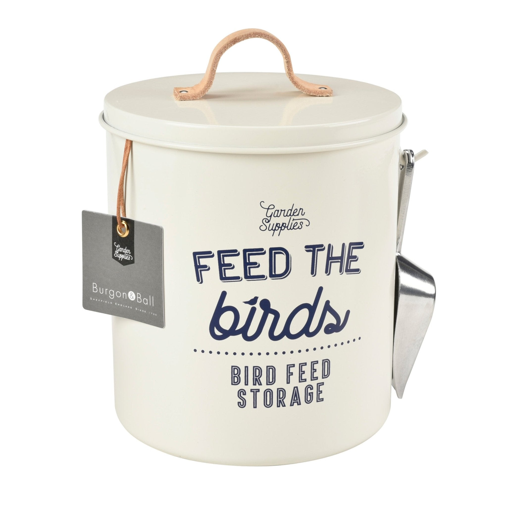 Burgon & Ball® Feed the Birds Tin, Stone - Che Cose Belle