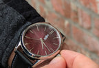 Burgundy Sunburst Watch - Che Cose Belle