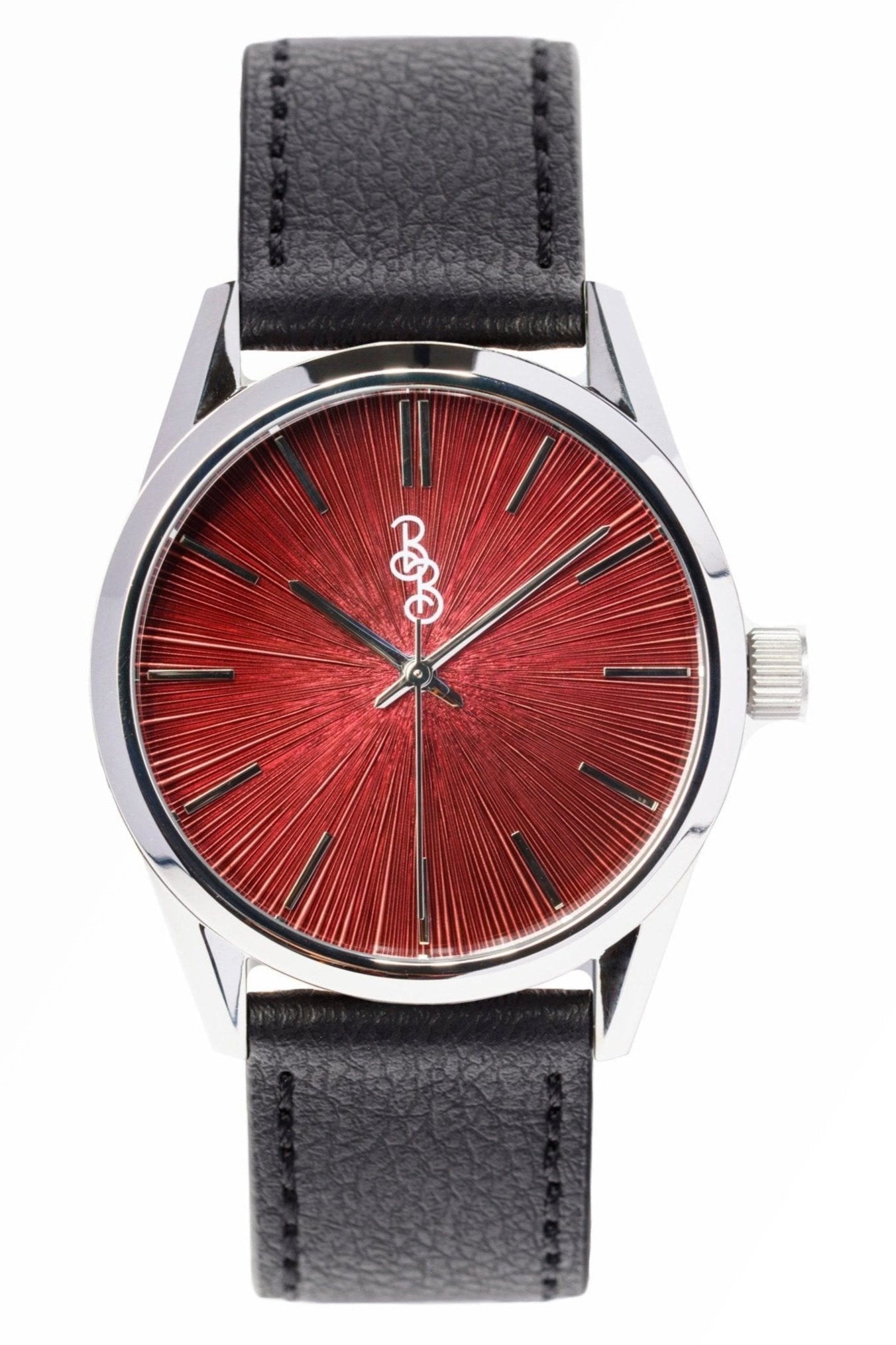 Burgundy Sunburst Watch - Che Cose Belle