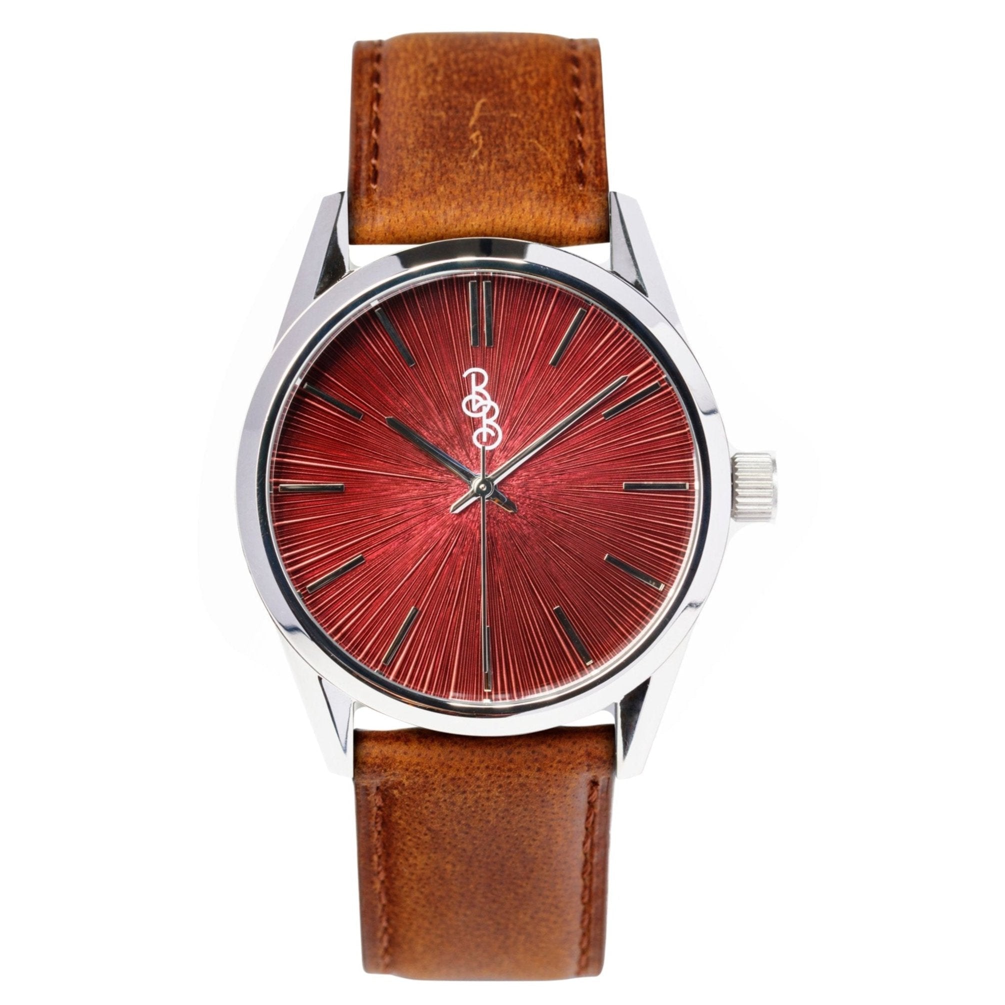 Burgundy Sunburst Watch - Che Cose Belle