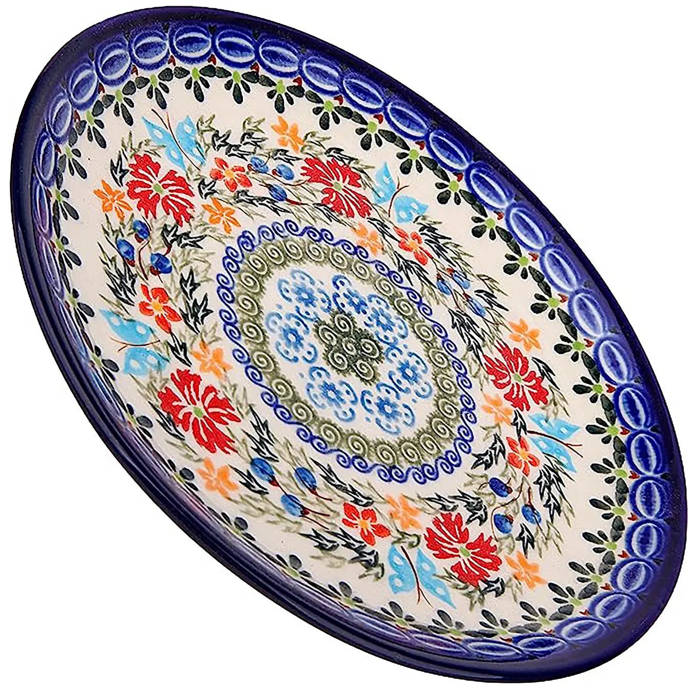 Butterfly 7.5 inch Polish Pottery Dessert Plate - Che Cose Belle