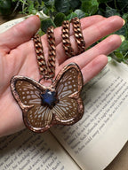 Butterfly and Labradorite Necklace - Che Cose Belle