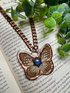 Butterfly and Labradorite Necklace - Che Cose Belle
