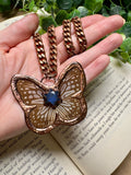 Butterfly and Labradorite Necklace - Che Cose Belle