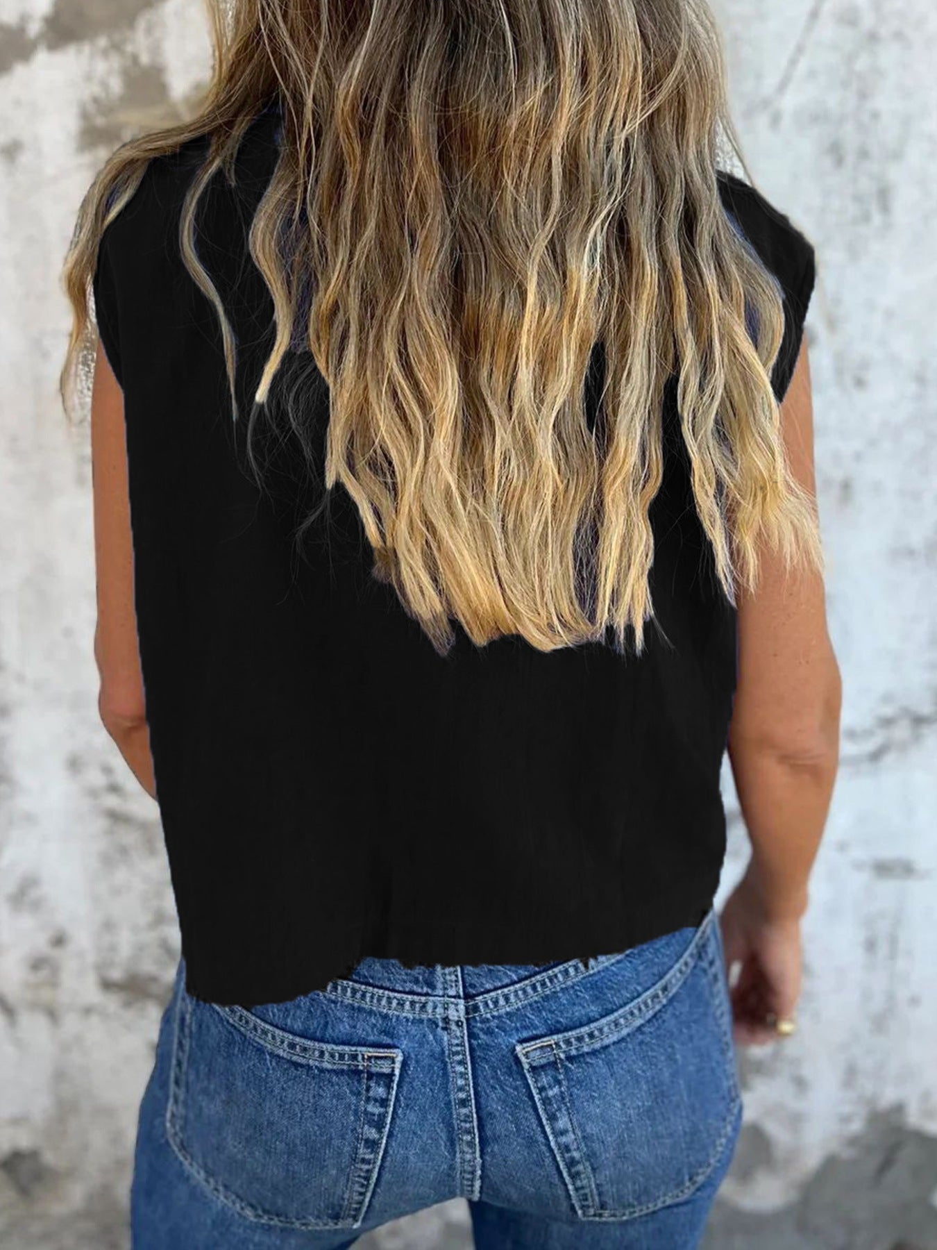 Button - Down Cap Sleeve Shirt - Che Cose Belle