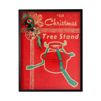 Vintage Tree Stand Christmas Poster