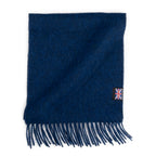 Prince of Scots Fringed Merino Wool Scarf - Royal