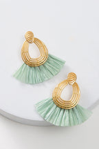 Lux Raffia Earrings