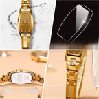 Women's Slim Tonneau Crystal Accent Watch