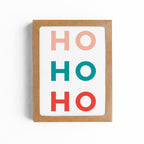 HO HO HO Santa Claus Christmas Card-Boxed Set of 8 Cards