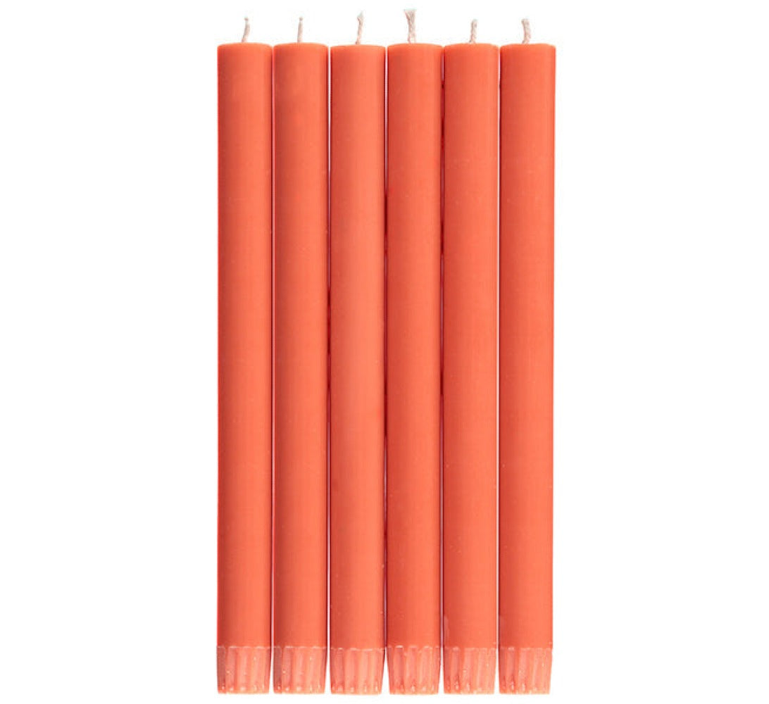 S/25 Rust Dinner Candles