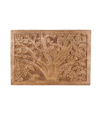 Aranyani Tree of Life Jewelry Box With Tray - Hand Carved Wood