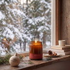 Holidays Christmas Soy Blend Candle — Orange Peel, Cinnamon & Vanilla