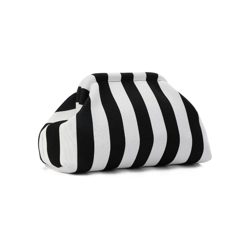Cabana Clutch in Black & White - Che Cose Belle