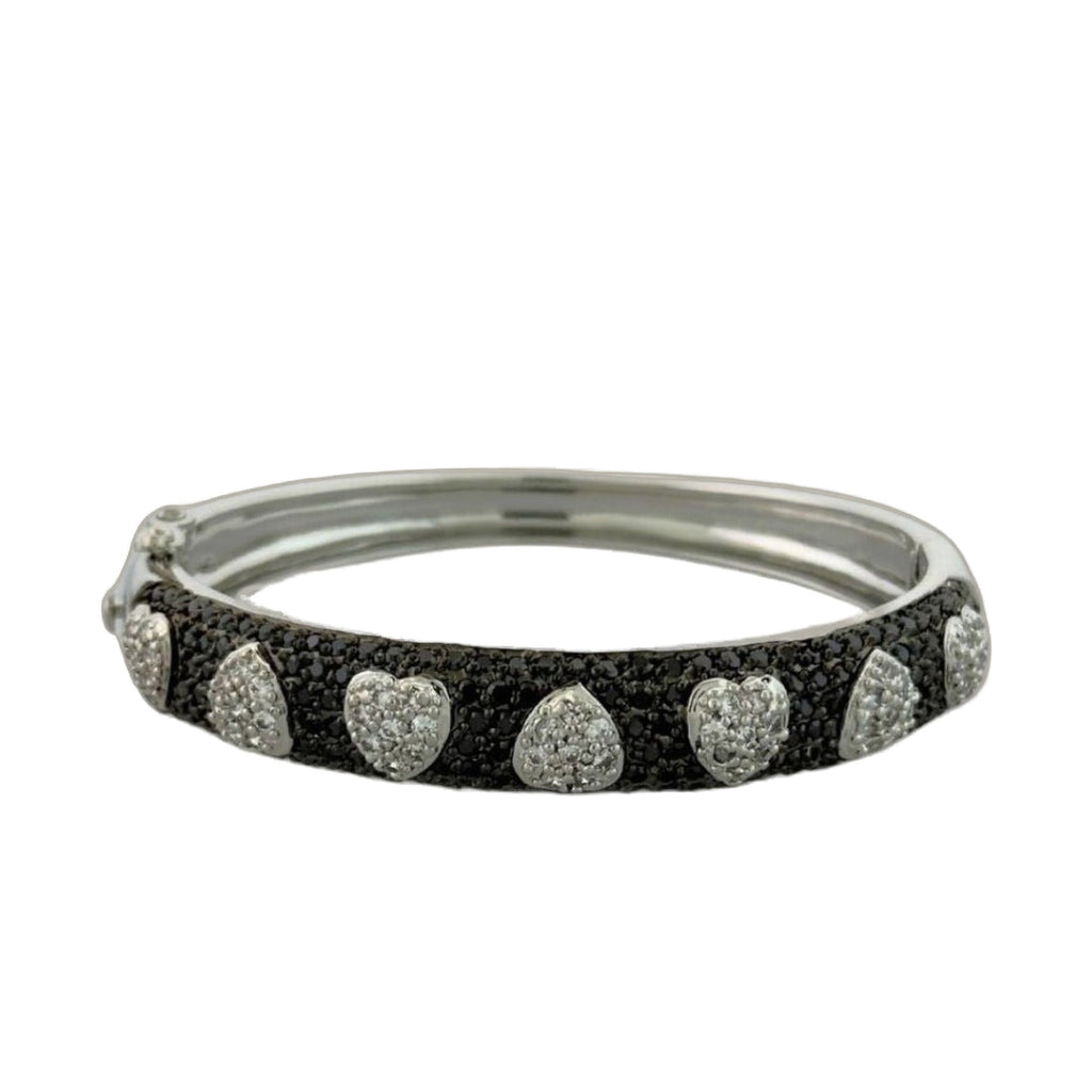 Pave Hearts Bangle