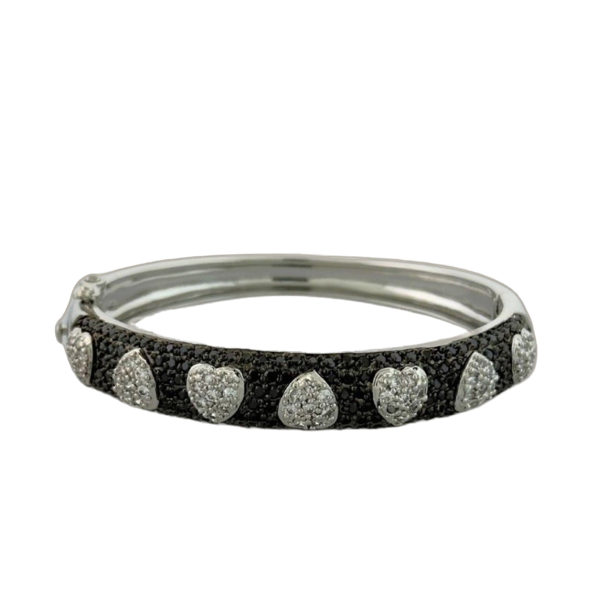 Pave Hearts Bangle