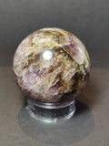 Cacoxenite Amethyst Polished Sphere Sculpture - Che Cose Belle