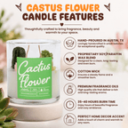 Cactus Flower Container Candle - Che Cose Belle