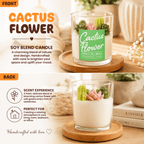 Cactus Flower Container Candle - Che Cose Belle
