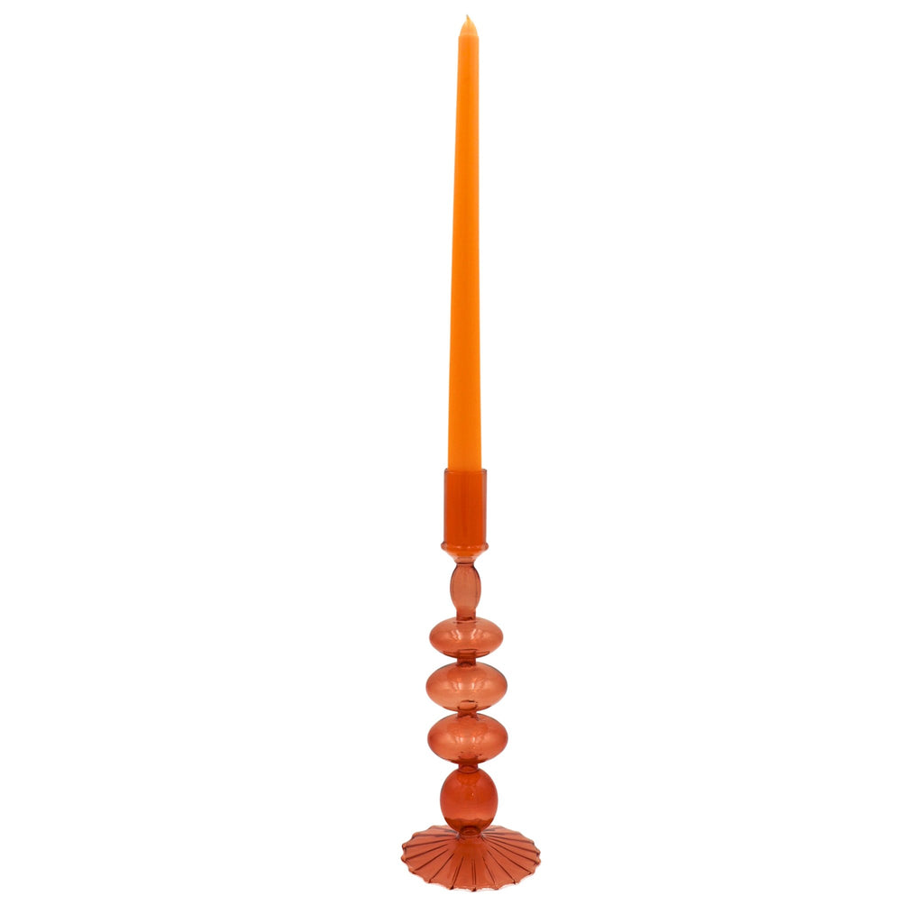 Café Brown Candle Holder - Pair - Che Cose Belle