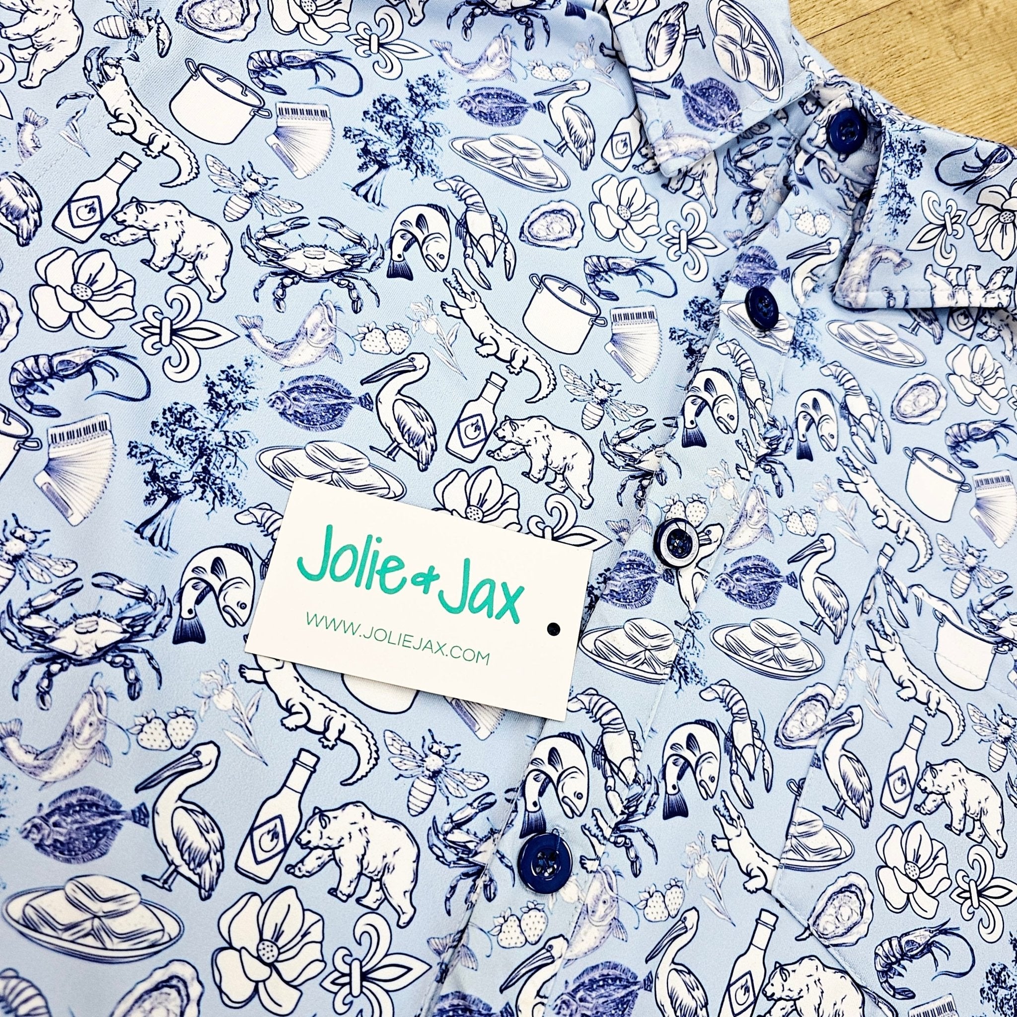 Cajun Toile Men’s Button Down Shirt - Che Cose Belle