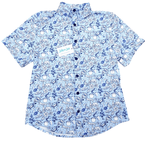 Cajun Toile Men’s Button Down Shirt - Che Cose Belle