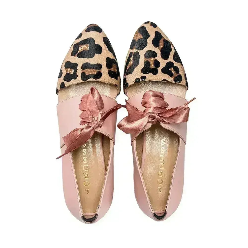 Calf Hair Leather Flat Shoes- Native by Lordess - Che Cose Belle