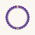 Calming Reflection - Amethyst February Birthstone Evil Eye Bracelet - Che Cose Belle