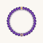 Calming Reflection - Amethyst February Birthstone Evil Eye Bracelet - Che Cose Belle