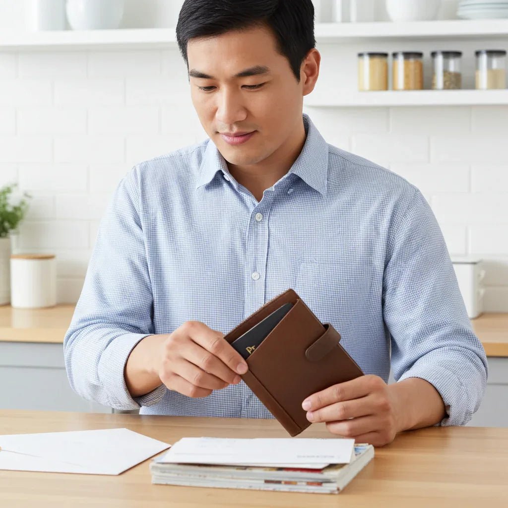 Cambridge Full - Grain Leather Passport Wallet - Che Cose Belle